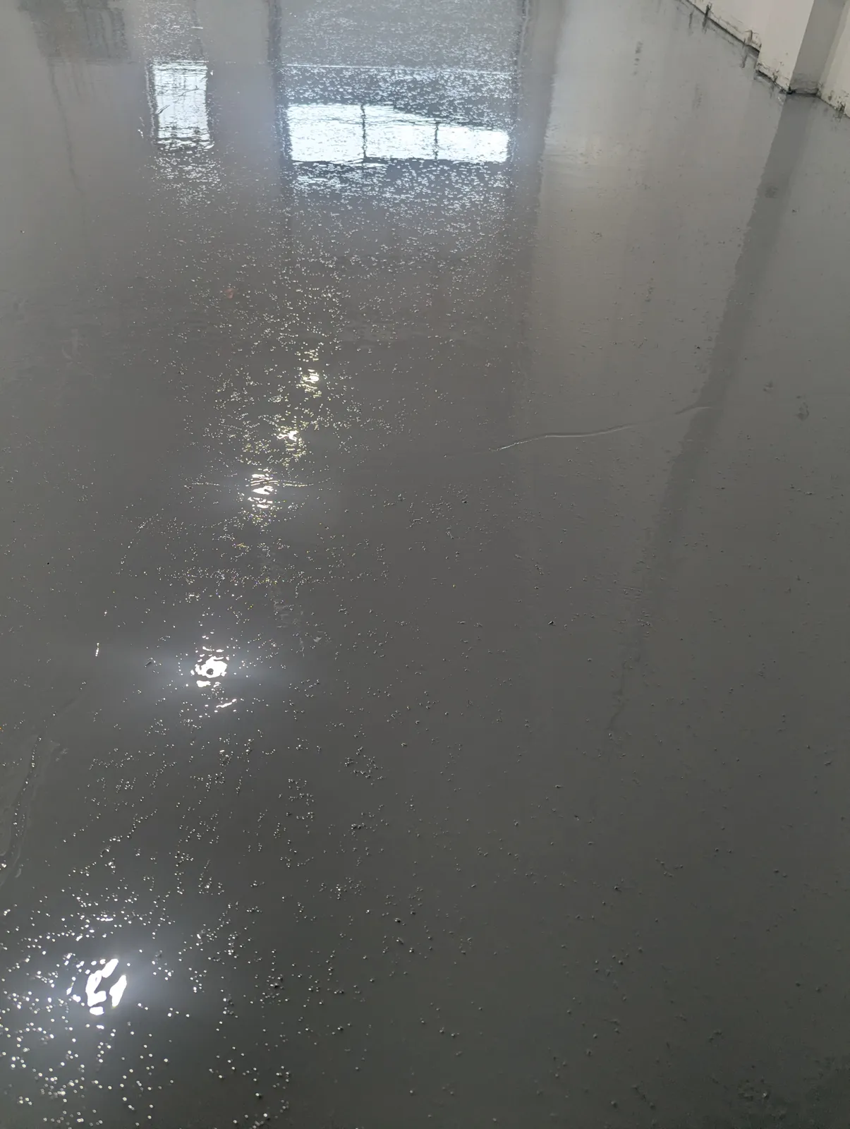 Commercial floor coating project, Milton area