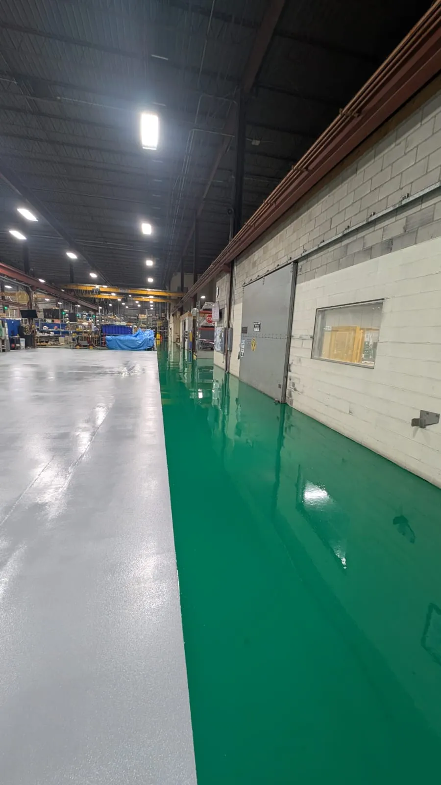 Seamless industrial epoxy floor near Milton