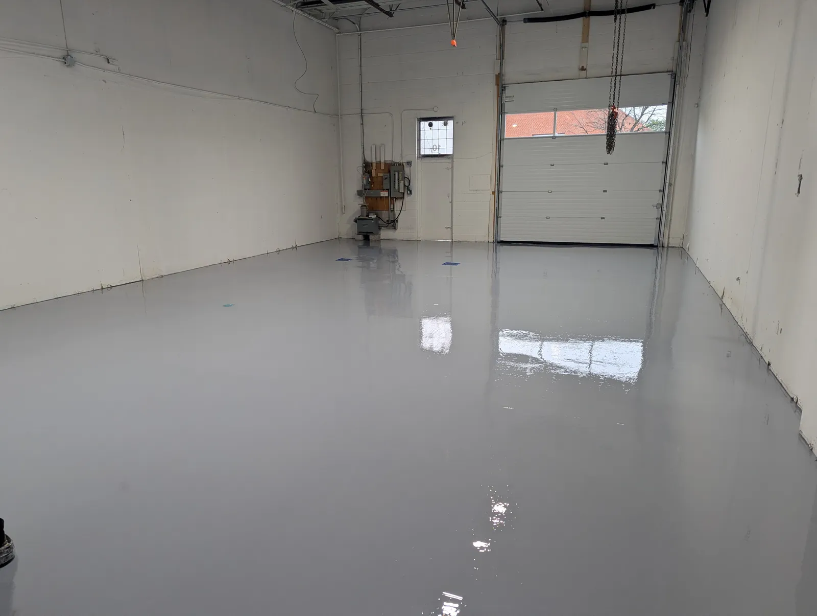 Commercial floor coating project, Milton area