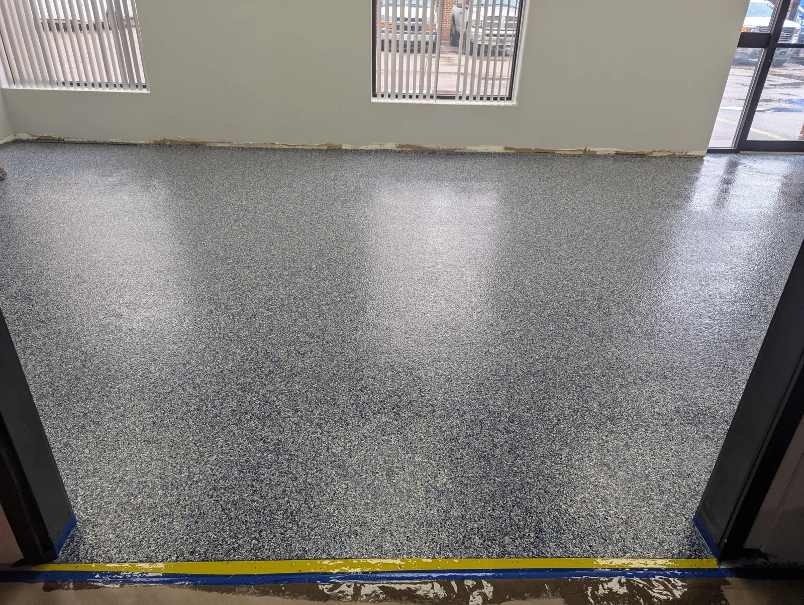 Retail floor coating installed in Milton