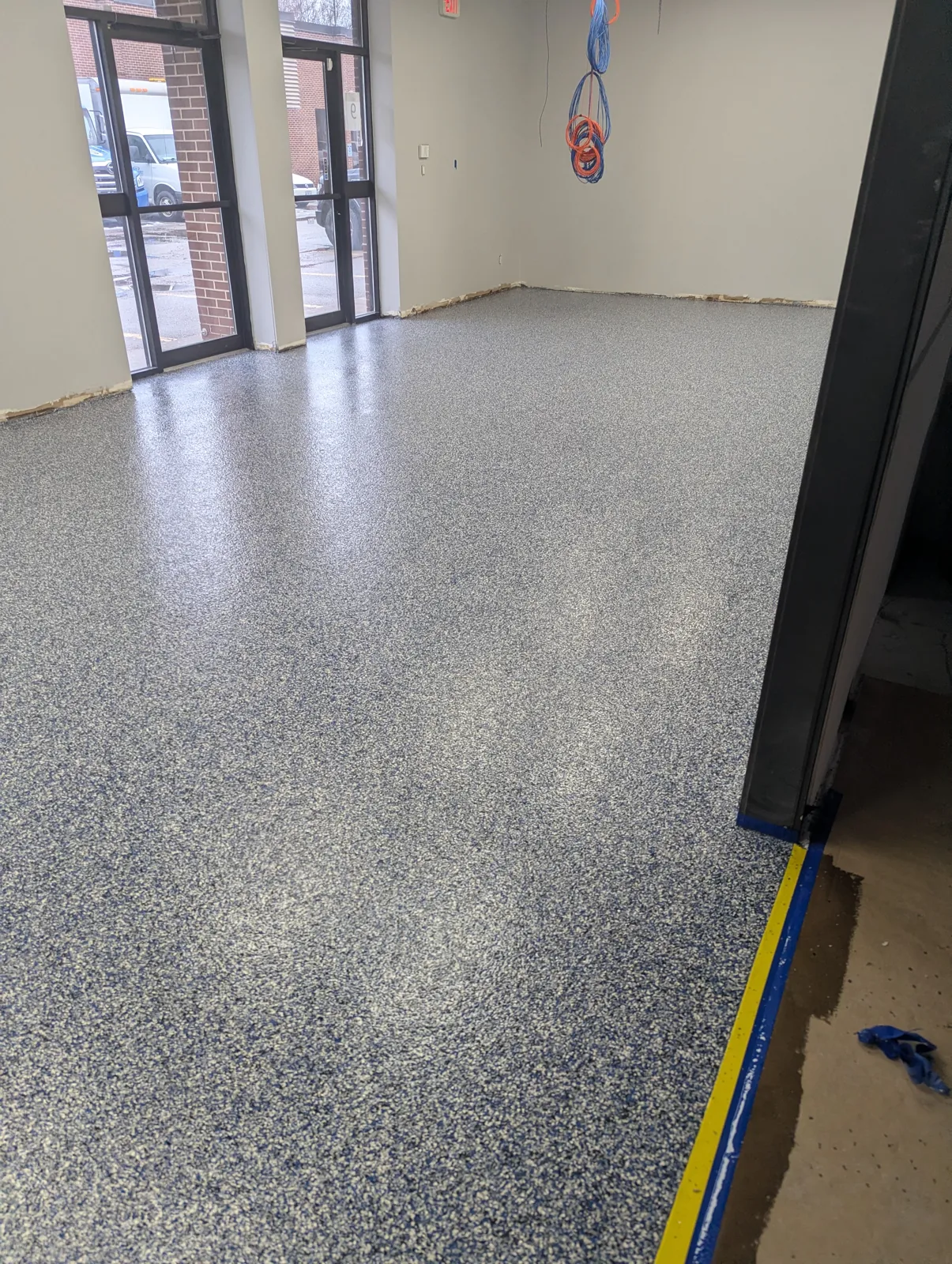 Seamless industrial epoxy floor near Milton