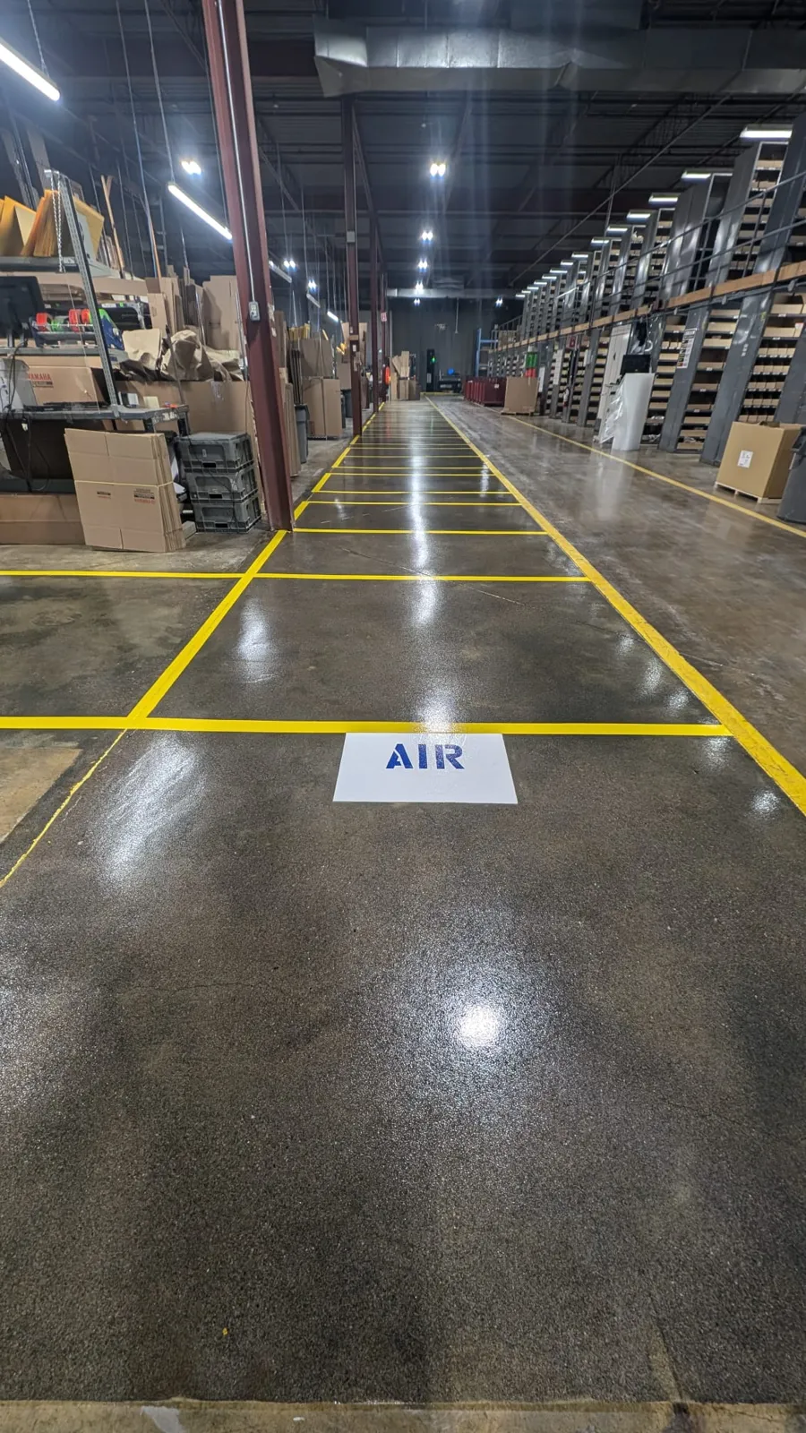 Warehousing floor coating installed in Milton